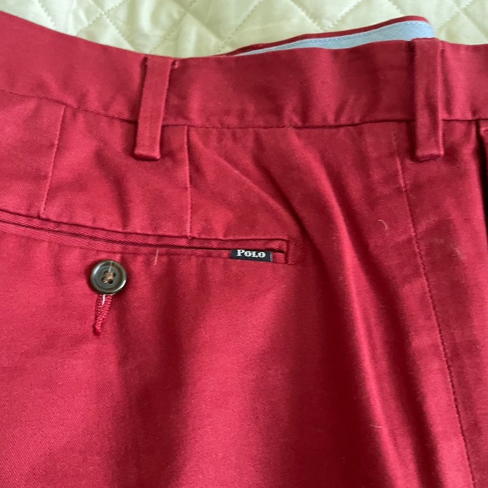 POLO RALPH LAUREN slim fit stretch red chinos 40/32
